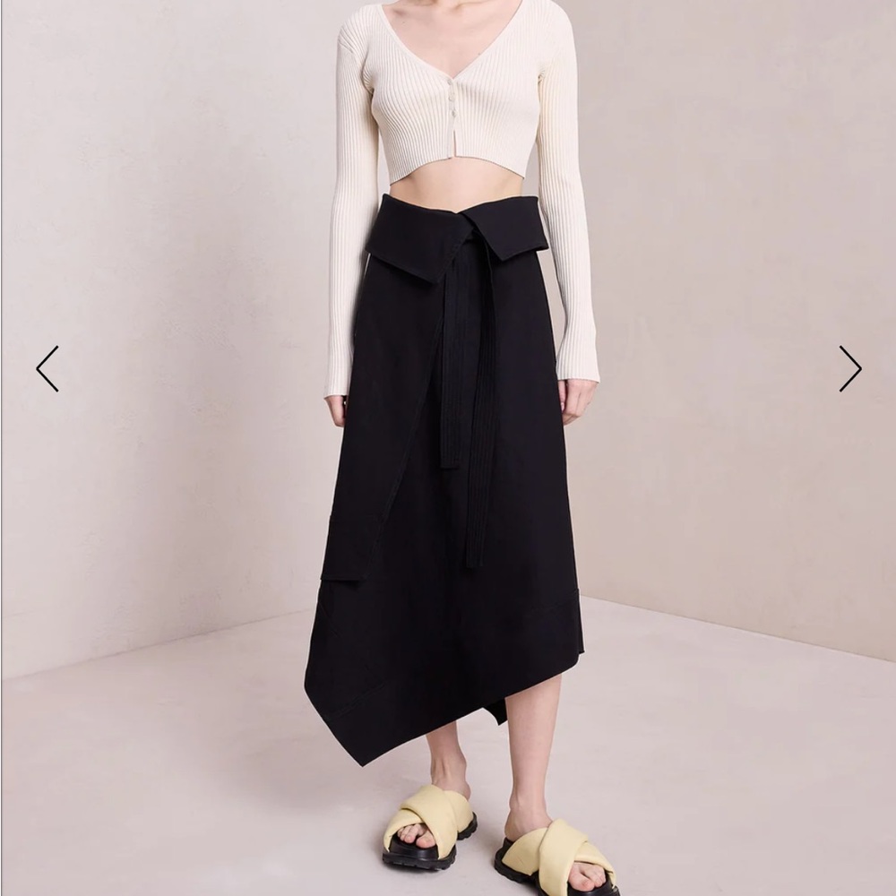 A.L.C. Mackenzie Linen Midi Skirt size 6 - NWT